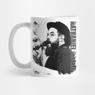 Nat in Black & White Sketch Illustrations Mug